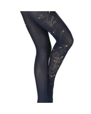 Collant Berthe aux Grands Pieds Arbre Marine fleurs jaune