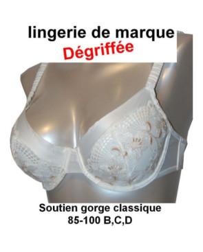 Dégriffé Soutien gorge classique Dentelle ivoire