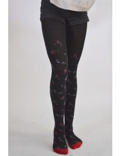 Collant Cronert bouquet de fleuris