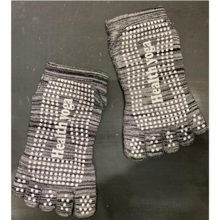 Chaussettes 5 Doigts Yoga Gris Anti dérapant
