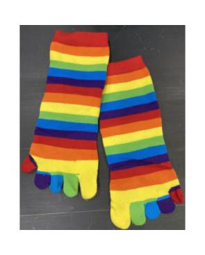 Chaussettes 5 Doigts Rayures Multi coton