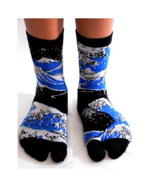 Chaussettes-japonaises-coton-les-petits-caprices-vagues-hokusai