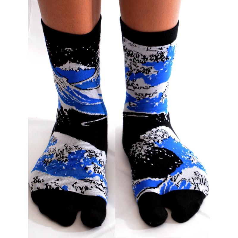 Chaussettes Japonaises Vagues d'Hokusai