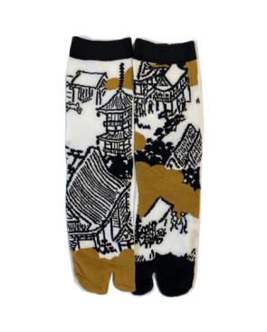 Chaussettes Japonaises Asymétriques Village traditionnel
