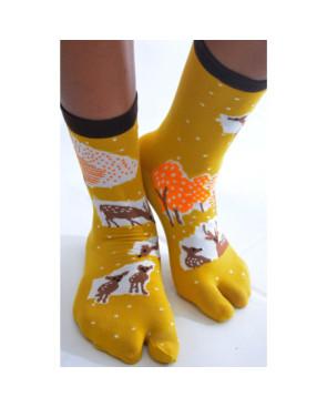  Chaussettes-japonaises-coton-les-petits-caprices-biches-et-faons-profil-3-4