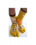 Chaussettes Japonaises coton Biche et Faon
