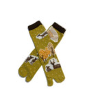 Chaussettes Japonaises coton Biche et Faon