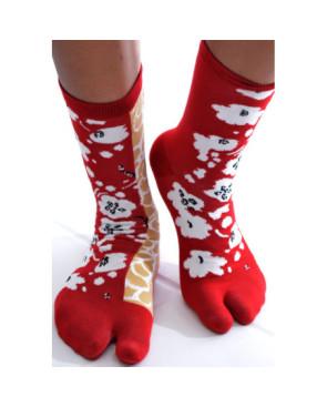 Chaussettes-japonaises-coton-les-petits-caprices-ARBRES-FLEURIS-avant