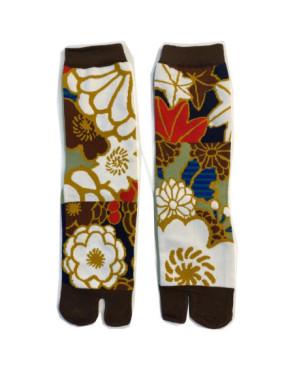 Chaussettes Japonaises coton bouquet Fleurs d'Automne