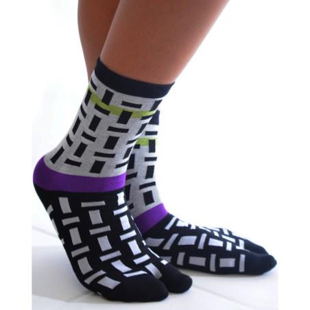 Chaussettes Japonaises Briques Psychédéliques