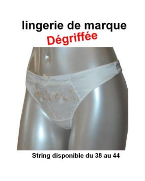 Dégriffé String classique ivoire
