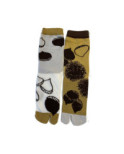 Chaussettes Japonaises  glands et chataignes asymétriques