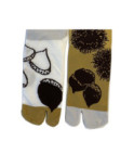 Chaussettes Japonaises  glands et chataignes asymétriques