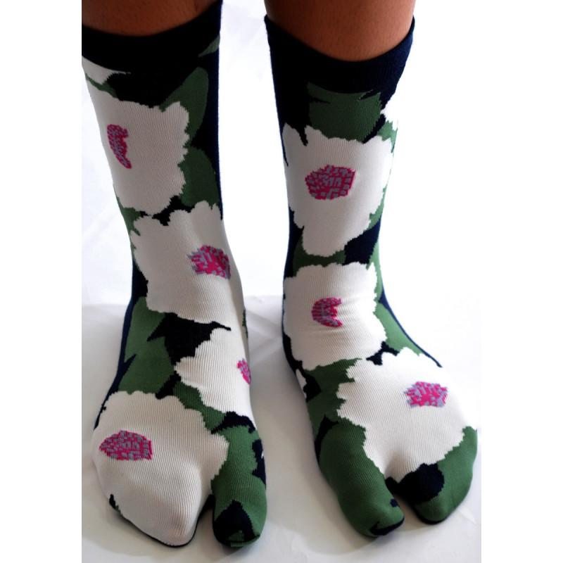 Chaussettes Tabis Hibiscus en fleurs
