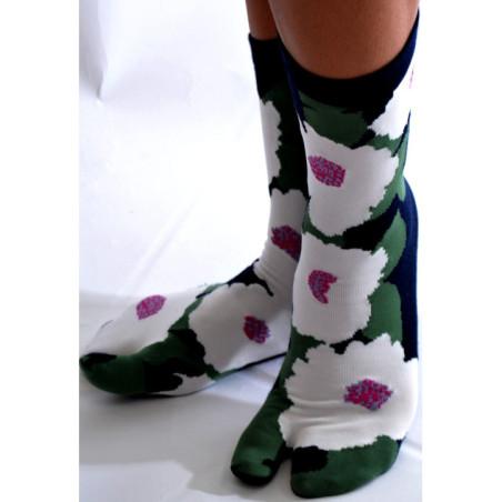 Chaussettes Tabis Hibiscus en fleurs