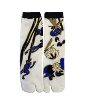 Chaussettes Japonaises Grenouilles et Libellules Bleues