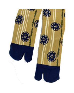  Chaussettes Japonaises Lotus Bleus