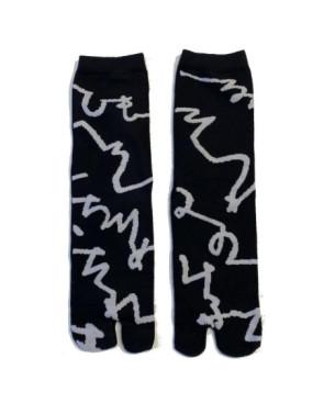 Chaussettes Japonais gribouillis ludiques