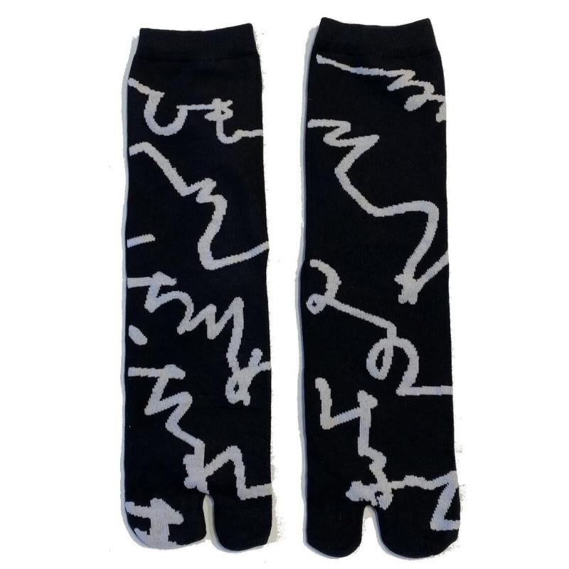 Chaussettes Japonais gribouillis ludiques