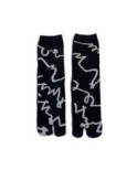 Chaussettes Japonais gribouillis ludiques