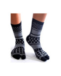 Chaussettes Japonaises Quadrillages psychédéliques