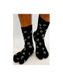 Chaussettes Japonaises Noires Trèfles