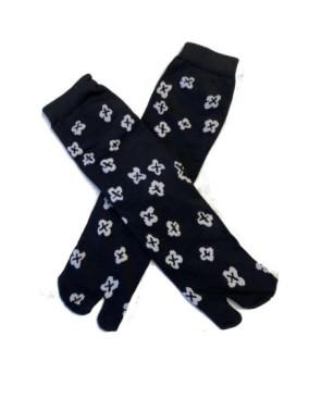  Chaussettes Japonaises Noires Trèfles