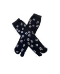 Chaussettes Japonaises Noires Trèfles