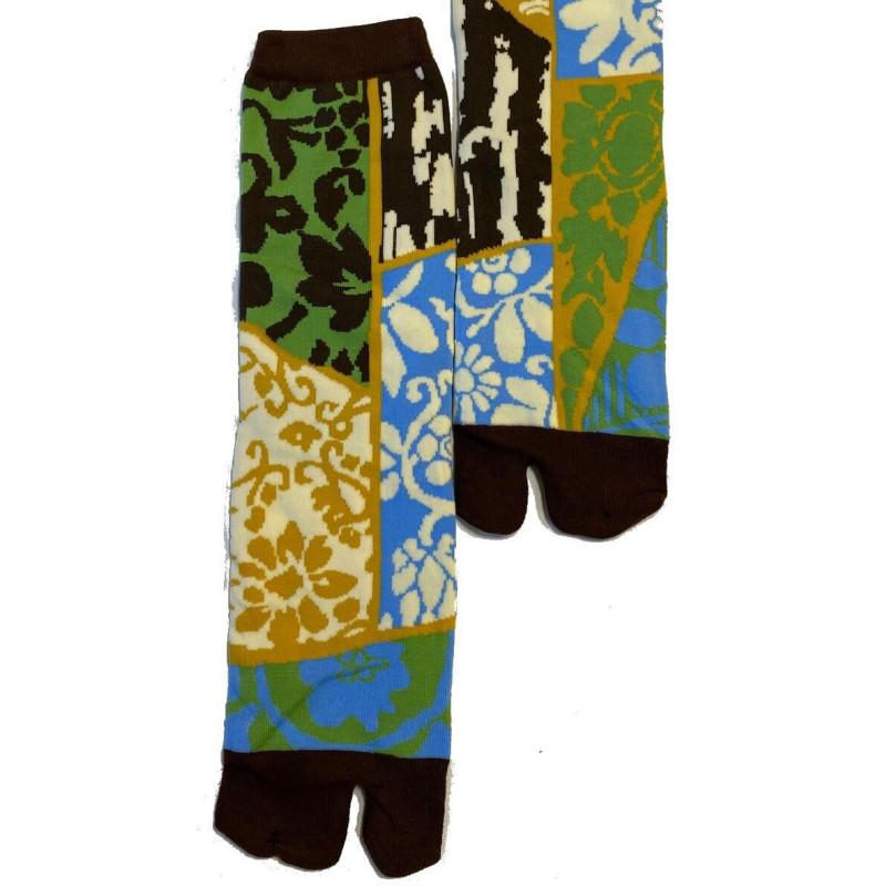 Chaussettes japonaises Patchwork végétal