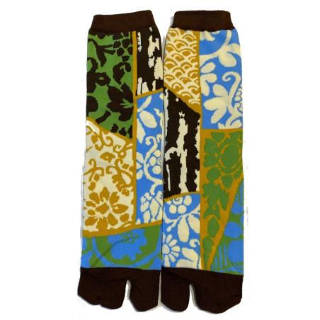 Chaussettes japonaises Patchwork végétal