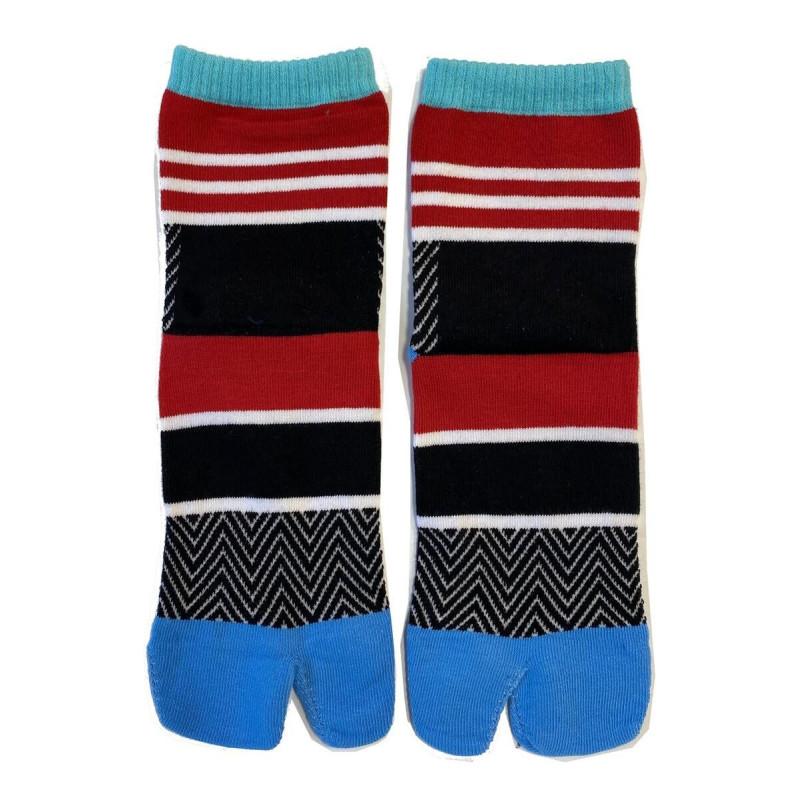 Chaussettes Japonaises vagues et striures