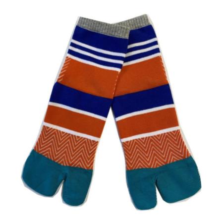 Chaussettes Japonaises vagues et striures
