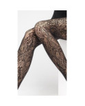 Collant Dentelle bouquet baroque Platino