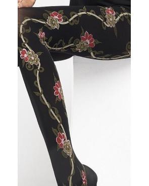 Collant Platino Astral en Fleurs