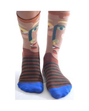 Chaussettes Les Petits Caprices Portrait abstrait