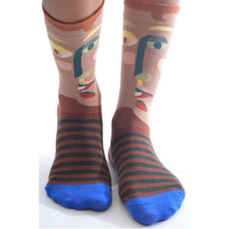 Chaussettes Les Petits Caprices Portrait abstrait