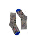 Chaussettes Grises Villages Tribales fleuris