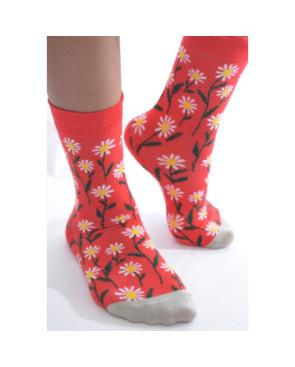 Chaussettes-les-petits-caprice-rouges-petites-marguerites