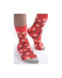 Chaussettes Rouges Marguerites Les Petits Caprices