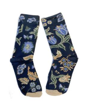 Chaussettes Bouquets de Bleuets Les petits caprices