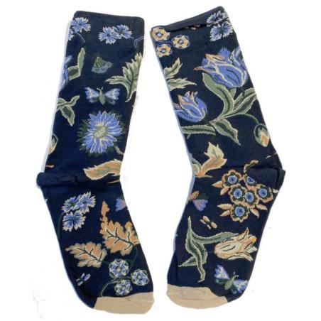Chaussettes Bouquets de Bleuets Les petits caprices