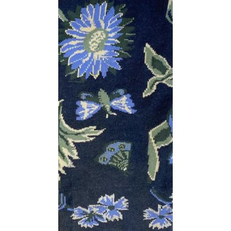 Chaussettes Bouquets de Bleuets Les petits caprices