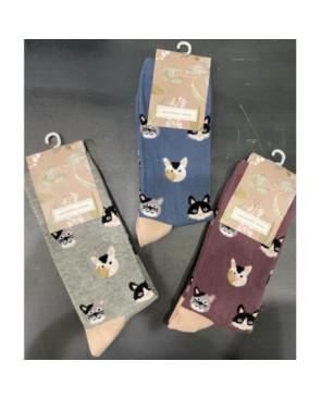 Trio de chaussettes Chats  Ysabel Mora
