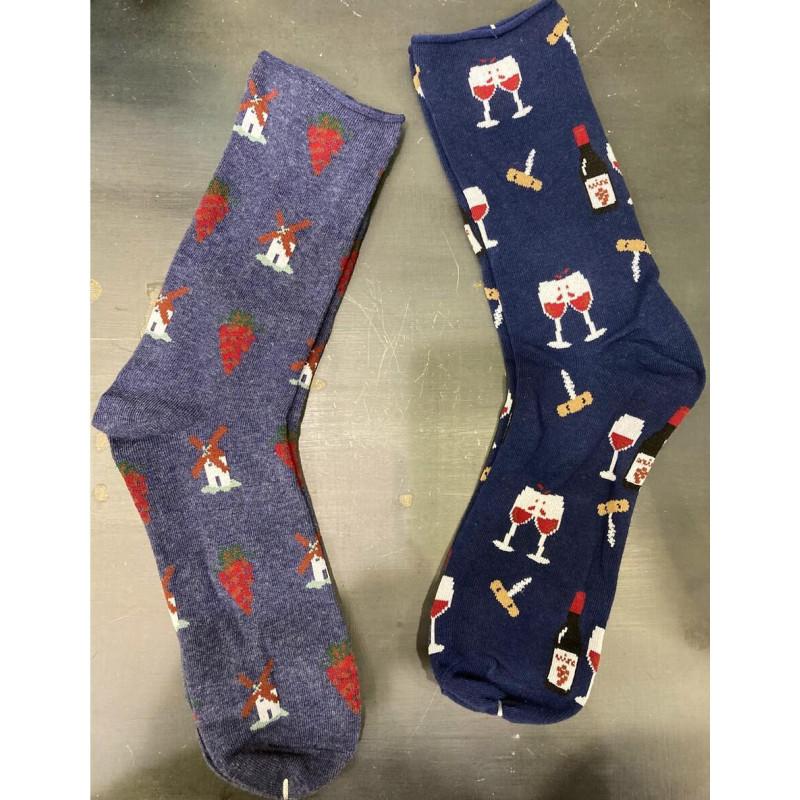 Duo de Chaussettes Tendance Vignes et grands Vins