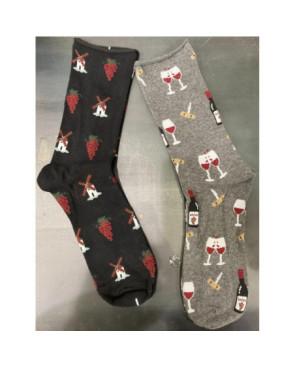 Duo de Chaussettes Tendance Vignes et grands Vins