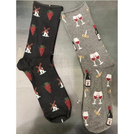 Duo de Chaussettes Tendance Vignes et grands Vins