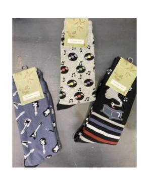 Trio de Chaussettes Retro Musique Ysabel Mora