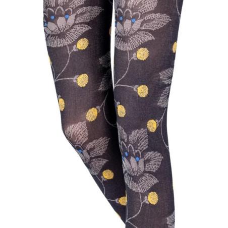 Collant Emilio Cavallini Fleurs de Lotus