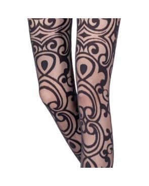Collant Emilio Cavallini Effet trompe l'oeil Tribale