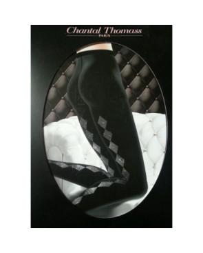 Collant Chantal Thomass Opaque Baguette de losanges Lurex